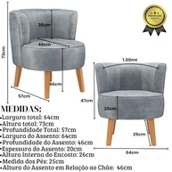 Kit 2 Poltronas Veludo Modernas para Sala de Jantar - Design Elegante e Conforto Duradouro - imagem 4