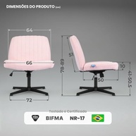 Cadeira de Escritório DT3 Dolly Criss Cross Cosy Chair – Conforto Ergonômico com Design Moderno - imagem 3