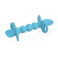 Colher de Silicone Nuby com Travas de Segurança Azul - Proteção e Conforto para Bebês - imagem 1