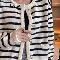 Cardigan Listrado Lovito: Estilo e Conforto! - imagem 2