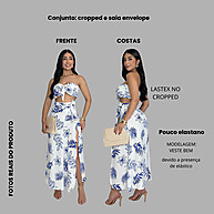 Conjunto Cropped e Saia Midi: Estilo e Conforto ✨ - imagem 1