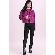 Jaqueta Feminina Roxo: Estilo e Conforto! - imagem 2