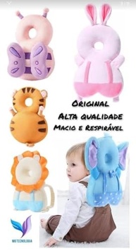 Almofada Mochila Protetora de Cabeça para Bebê - Segurança e Conforto com Design de Dragão - imagem 5