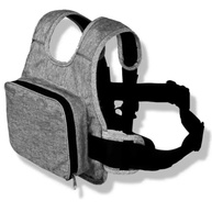 Colete Cinto de Segurança Infantil para Moto - Segurança e Conforto para Crianças (Cinza) - imagem 1