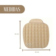 Kit 2 Capas de Banco Automotivo Acolchoado Suede Bege com Porta Objetos - Conforto e Proteção - imagem 4