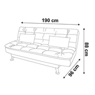 Sofá-Cama 3 Lugares Premium em Suede Cinza - Conforto e Estilo para Qualquer Ambiente - imagem 2
