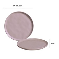 Conjunto 6 Pratos Sobremesa Mahogany 21,5cm Bio Stoneware Porto Brasil | Design Artesanal & Resistente - imagem 4