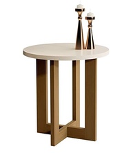 Conjunto Mesa de Centro e Lateral Redonda Moderna - Design Sofisticado para Sala - imagem 5