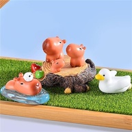 Conjunto 18 Mini Estatuetas de Capivara em Resina - Decoração Charmosa para Carro, Mesa e Presente - imagem 4
