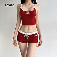 Conjunto de Shorts Colorblock Lovito: Conforto e Estilo! - imagem 1