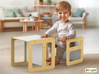 Conjunto Mesa e Cadeira Cubo Montessori Junges - Estímulo à Autonomia Infantil - imagem 3