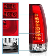 Conjunto de Lanternas Traseiras LED AmeriLite C/K 88-99 - Crystal Red para Chevy GMC Tahoe Suburban - imagem 5