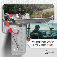 Kit Conexão Fácil Connect-Ease RCE12VB4FK: 4 Cabos Fundidos e Conector 12V - Segurança e Durabilidade Marítma - imagem 3