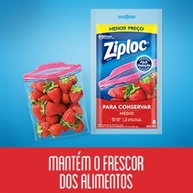 Ziploc Saco Hermético Médio 8 Unidades - Conservação e Organização na Cozinha - imagem 5