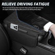 Capa de Console Central de Carro em Couro Microfibra com Bolsos de Armazenamento - Conforto e Organização - imagem 5