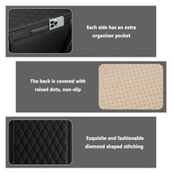 Capa de Console Central de Carro em Couro Microfibra com Bolsos de Armazenamento - Conforto e Organização - imagem 4