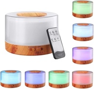 Umidificador Difusor Aromatizador Ultrassônico 700ml com LED 7 Cores, Controle Remoto e Desligamento Automático - imagem 1