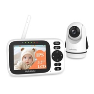 Babá Eletrônica Monitor Bebê 3.2" com Visão Noturna, Áudio Bidirecional e Controle Panorâmico - imagem 1