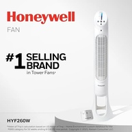 Honeywell HYF260 Ventilador de Torre Silencioso com Controle Remoto - Branco - imagem 2