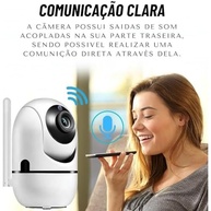 Câmera IP Wi-Fi 360° 1080p com Visão Noturna, Detecção de Movimento e Controle por App - imagem 5