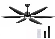 Ventilador de Teto 54" com Luz LED e Controle Remoto - 6 Velocidades, Motor Silencioso e Design Moderno - imagem 1