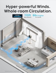 Dreo PolyFan 704S - Ventilador de Pedestal Silencioso com Controle Remoto e Oscilação Inteligente - imagem 4