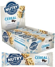 Nutry Barra De Cereais Cookies & Cream 20G - Display Com 24 Unidades - Com 3 Cereais E Cookies - imagem 1