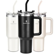 Copo Térmico Romantic Crown 1,18L com Canudo - Aço Inox 304, Tampa e Alça para Viagem - imagem 2