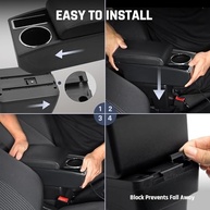Organize seu Suzuki Jimny 2018-2024: Apoio de Braço com Espaço Duplo e Suporte de Copo - imagem 4