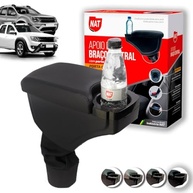 Apoio de Braço Duster e Oroch 2011-2020 EPC com Porta Copo - Preto com Linha Preta - imagem 2