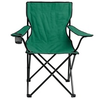 Cadeira Dobrável com Apoio de Braço e Porta-Copos - Ideal para Praia, Camping e Pesca (Verde) - imagem 2
