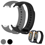 Kit 2 Pulseiras para MI Band 8 Cor Preto e Cinza Bracelete em Silicone TPU Regulavel Macia Confortavel e Regulagem para Vários Tamanhos - imagem 2