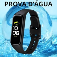 Pulseira Compativel Para Smartband Fit 2 R220 Galaxy Cor Preto de Silicone Resistente Selo de Qualidade Fecho da Pulseira Em Silicone Premium Alta Durabilidade - imagem 4