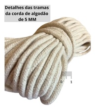 Corda para Secador de Roupas 100% Algodão 15m x 5mm - Trançada Resistente e Durável - imagem 4