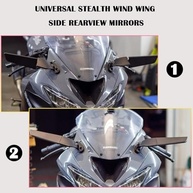 Espelho Retrovisor Asa Angular para Motos de Corrida - Ajustável e Aerodinâmico para Honda, Kawasaki, Suzuki, Yamaha - imagem 4