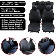 Jogo de Capa de Banco em Couro Premium para Fiat Cronos (2018-2024) - Design Exclusivo com Costura Vermelha - imagem 5