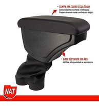 Apoio de Braço Premium para Ford Ka/Ka+ (2015-2019) em Couro Sintético Preto - Conforto e Organização - imagem 3