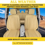 LINGVIDO Capas de Assento de Carro Premium: Luxo e Proteção em Couro Napa para Seu Veículo - imagem 3