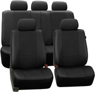 Jogo de Capas de Banco Automotivo Universal em Couro Courvin Preto - Proteção e Estilo - imagem 1
