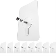 Kit 8 Ganchos Adesivos com Parafuso - Sem Furos, Transparente, para Banheiro e Cozinha - imagem 2