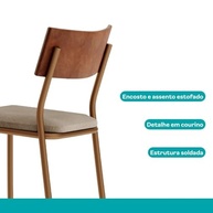 Banqueta Alta Moderna para Cozinha e Balcão - Design Confortável e Resistente - imagem 5