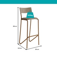 Banqueta Alta Moderna para Cozinha e Balcão - Design Confortável e Resistente - imagem 3
