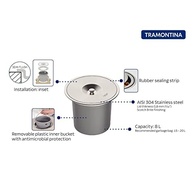 Lixeira de Embutir 5L Tramontina Inox - Praticidade e Estilo para sua Cozinha - imagem 5