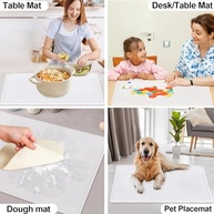 Tapete de Silicone Transparente para Cozinha - Antiderrapante com Borda Elevada, Protetor de Bancada e Mesa - imagem 3