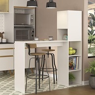 Armário de Cozinha com 1 Porta e Mesa/Bancada MP6004 Multimóveis Branco - Design Moderno e Funcional - imagem 3