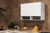 Armário Multiuso Aéreo 3 Portas Milão - Design Moderno para Cozinha, Quarto e Sala - imagem 2