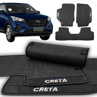 Jogo de Tapetes Automotivos Emborrachados Premium para Hyundai Creta 2017-2021 | Proteção Total e Estilo - imagem 1