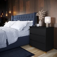 Mini Cômoda Criado Mudo com 3 Gavetas em Madeira - Design Moderno e Funcionalidade Premium - imagem 3