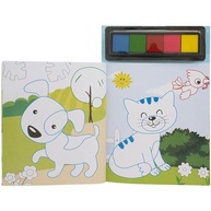 Pintura Divertida com Dedos: Livro de Animais para Crianças Criativas - imagem 3