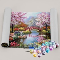 Kit de Pintura Terapêutica Jardim Oriental 40x50cm - Relaxamento e Criatividade - imagem 3